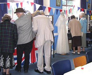 an excellent display about weddings and street parties