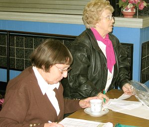 Barbara Presland (Treasurer) and Alma Darby (Secretary)