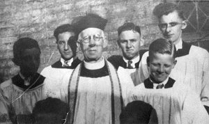 Father Sprague with The Altar Servers