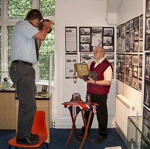 Express and Star photographer with Reg Aston