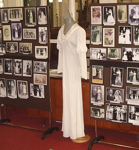Sandra Aston put on a display of her ever growing collection of wedding photos and memorabilia .
