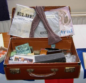 a suitcase full of the things that the spivs touted during the Second World War.