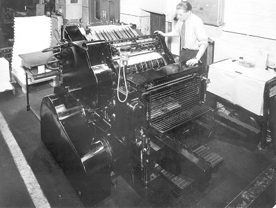Heidelberg cylinder machine